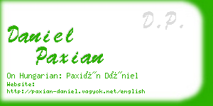 daniel paxian business card